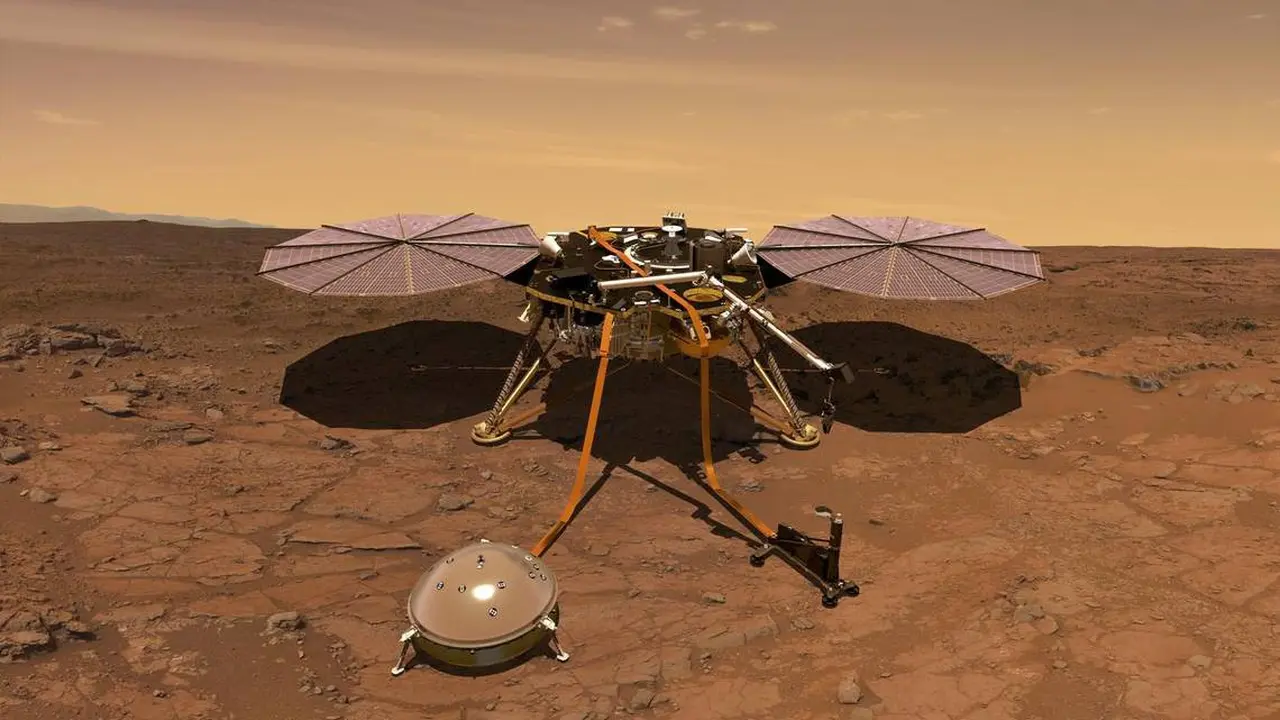 Setelah perjalanan enam bulan, pesawat luar angkasa tersebut berhasil mendarat di Mars