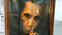 Serangkaian iklan anti-merokok menggunakan muka seseorang yang mirip dengan presiden negara lain. Kenapa, ya?