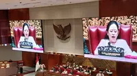 Ketua DPR RI Puan Maharani menyetujui tujuh anggota Lembaga Perlindungan Saksi dan Korban (LPSK) masa jabatan 2024-2029, dalam rapat paripurna DPR RI ke-15 masa persidangan IV tahun sidang 2023-2024, Kamis (4/4/2024). (Tim News).