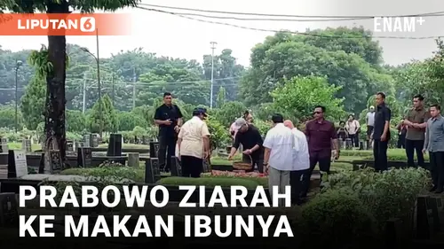 VIDEO: Prabowo bersama Sang Anak Ziarah ke Makan Sang Ibu di Tanah Kusir