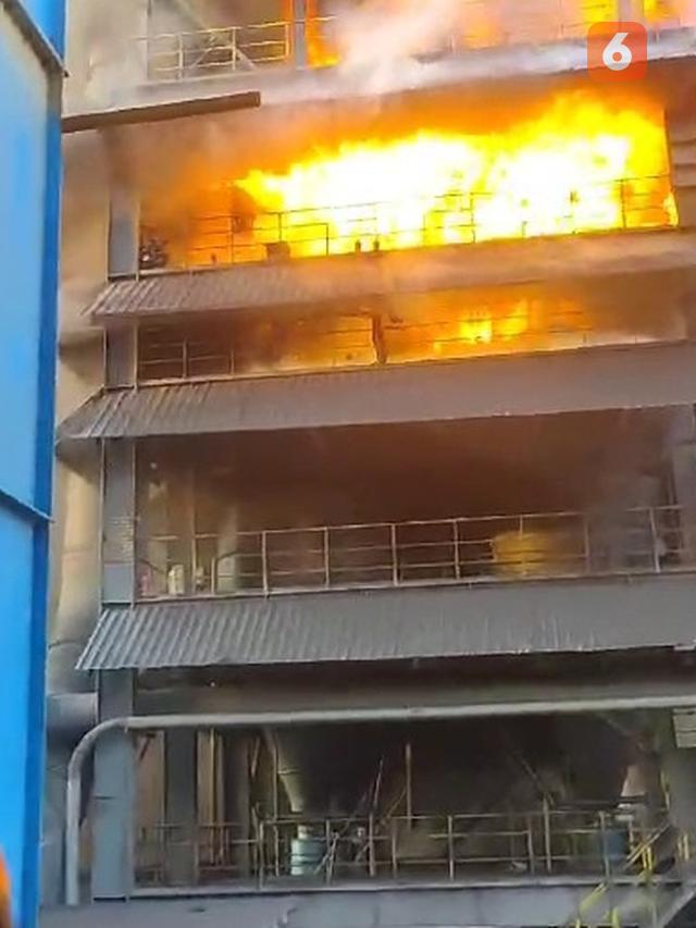 Pabrik Smelter Nikel Terbakar