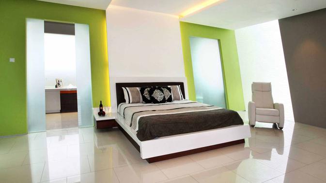 Kamar tidur rumah modern kontemporer karya Wastu Cipta Parama. (dok. Arsitag.com)