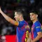 Robert Lewandowski di laga Barcelona vs Real Betis di pekan ke-37 Liga Spanyol 2025/2026 di Camp Nou, Senin (18/05/2026) dini hari WIB. (AP Photo/Joan Mateu Parra)