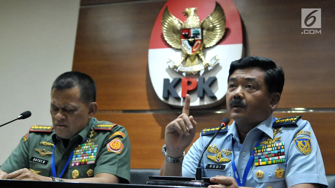Panglima TNI Umumkan Tersangka Korupsi Heli AW 101