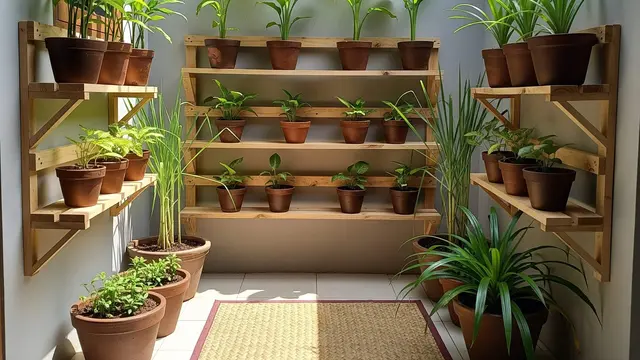Model Teras Rumah Sempit Tanpa Pagar, Jadi Kebun Mini