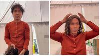 Potret Kaka Slank Pakai Wig. (Sumber: Instagram/fishgod)