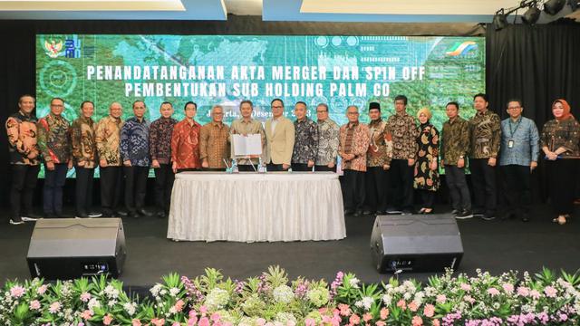 Holding Perkebunan Nusantara PTPN III (Persero) telah mengumumkan penggabungan 13 perusahaan di bawah Holding Perkebunan Nusantara, menjadi dua Sub Holding, yakni PalmCo dan SupportingCo.