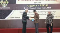 Anggota V Badan Pemeriksa Keuangan (BPK) RI Ahmadi Noor Supit menyampaikan, Provinsi Jawa Tengah menjadi daerah dengan Capaian Persentase Penyelesaian Rekomendasi BPK Terbaik di seluruh Indonesia.