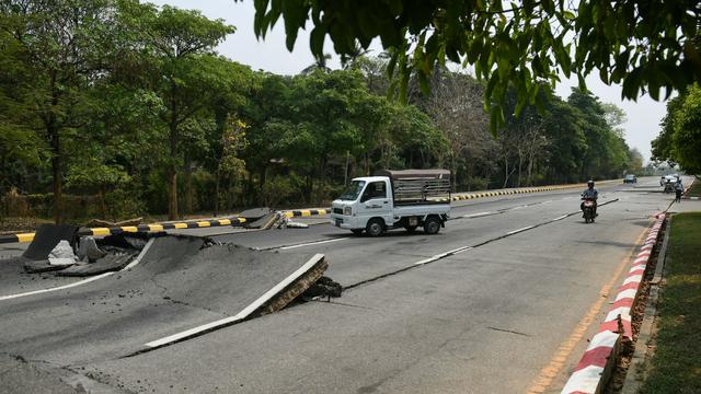 Gempa 7,7M Guncang Myanmar, Alarm Tanda Bahaya Berbunyi Keras di Bandara Mandalay