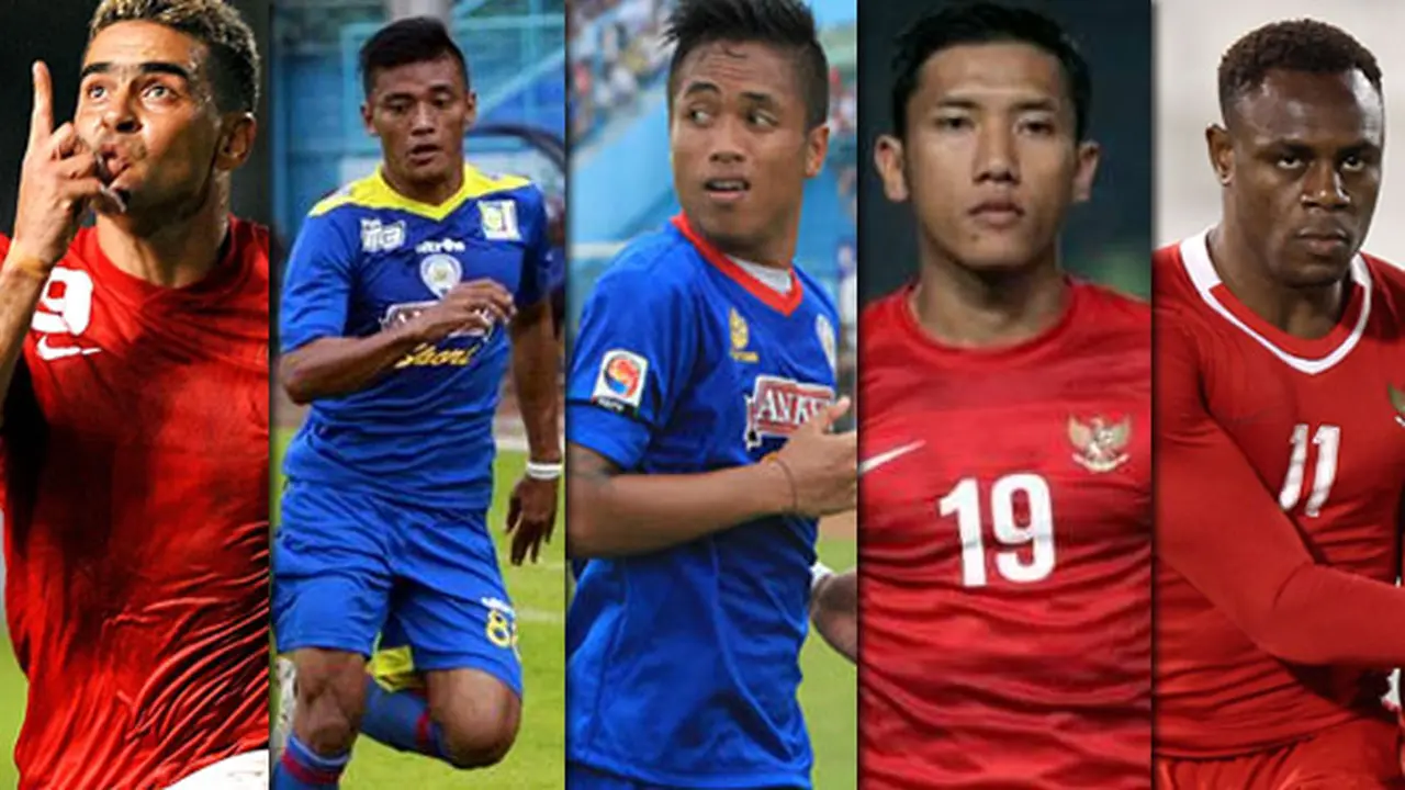 Victor Igbonefo, Ahmad Bustomi, I Gede Sukadana, Irsyad Maulana dan Cristian Gonzales