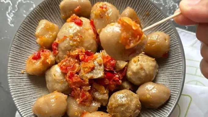 Resep oseng cilok bakso mercon. (dok. Cookpad @Rindu_Dapur)