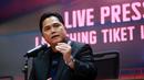 <p>Ketua Umum PSSI, Erick Thohir, memberikan keterangan terkait tiket pertandingan FIFA Matchday 2023 antara Timnas Indonesia&nbsp;melawan Argentina di Media Center SUGBK, Jakarta, Senin (29/5/2023). (Bola.com/M Iqbal Ichsan)</p>