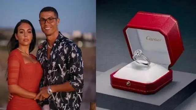Cincin Tunangan Cristiano Ronaldo Termasuk Termahal di Dunia, Berapa Harganya?