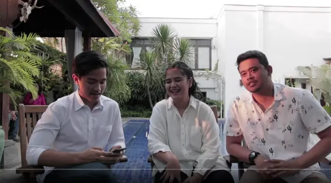 Kaesang Pangarep, Kahiyang Ayu, dan Bobby Nasution. (Youtube)