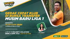 Berita video program Warung Bola yang membahas soal geliat bursa transfer musim baru Liga 1.