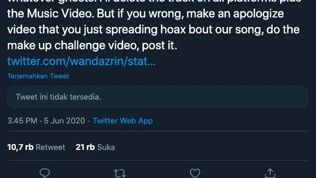 Unggahan Reza Oktovian