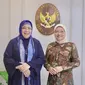 Menteri Ketenagakerjaan, Ida Fauziyah menerima kunjungan Duta Besar Indonesia untuk Kuwait, Lena Maryana Mukti di Gedung Kementerian Ketenagakerjaan, Jakarta, Jumat (23/2/2024). (Foto: Istimewa)