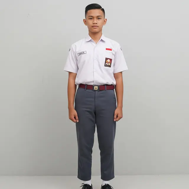 Model Rambut Pria Pendek Rapi Anak Sekolah/ Gemini AI