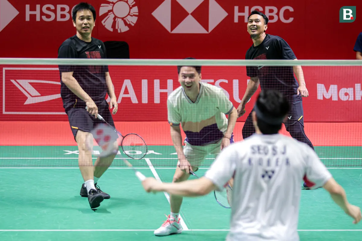 Foto: Momen Haru hingga Lucu Tersaji dalam Acara Pensiun Mohammad Ahsan/Hendra Setiawan, Terima Kasih The Daddies!