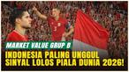 Timnas Indonesia Paling Mahal di Grup B Ungguli Arab Saudi dan Irak, Sinyal Lolos Piala Dunia 2026?
