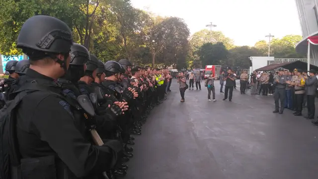 Simulasi dan pelatihan praoperasi Asian Para Games 2018 di Kompleks Gelora Bung Karno. (Merdeka.com)