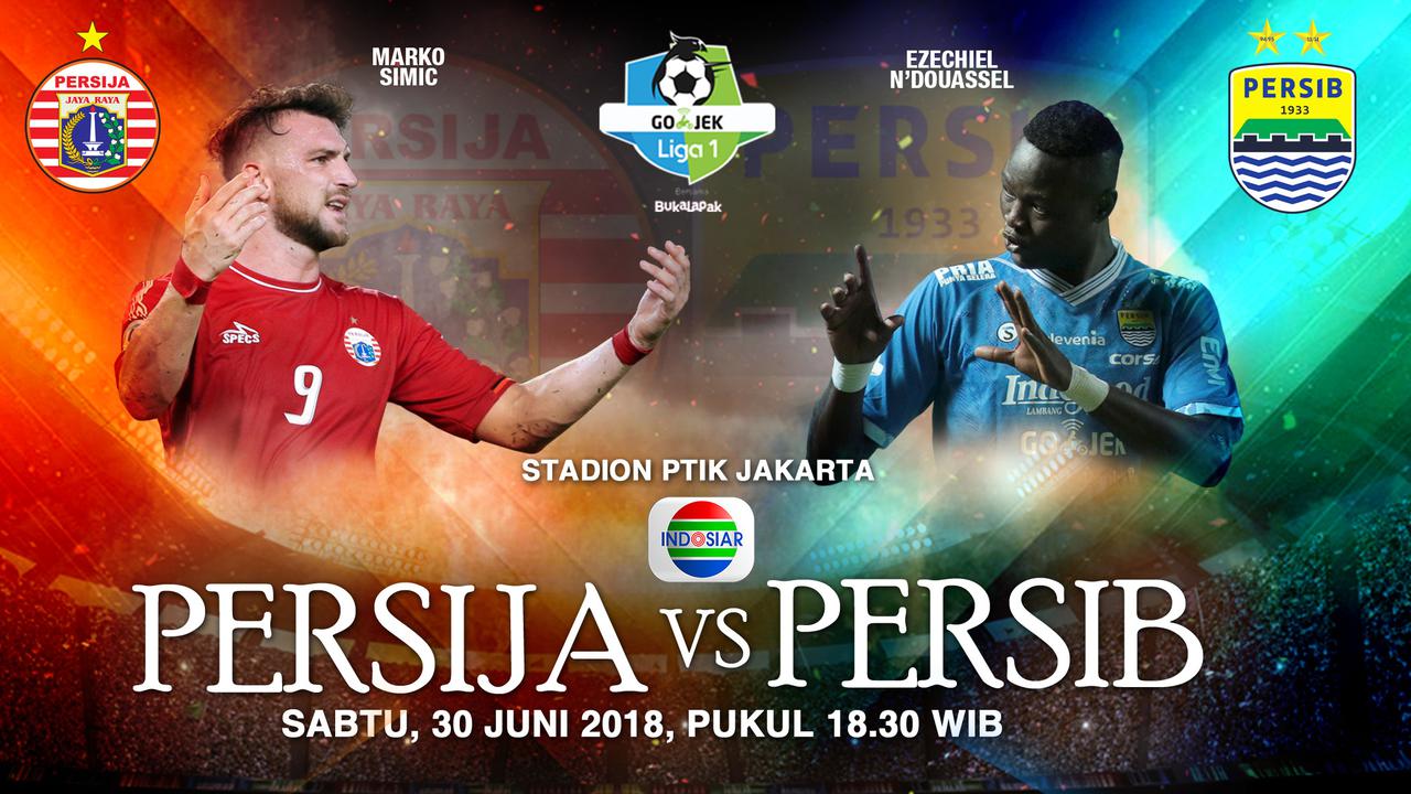 Infografis head to head persija vs Persib banner