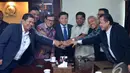 Koalisi Merah Putih (KMP) dan Koalisi Indonesia Hebat (KIH) sepakat untuk berdamai, Jakarta, Senin (10/11/2014) (Liputan6.com/Andrian M Tunay)
