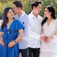 Berikut adalah beberapa potret gaya Valencia Tanoesoedibjo pamer baby bump di kehamilan pertamanya.