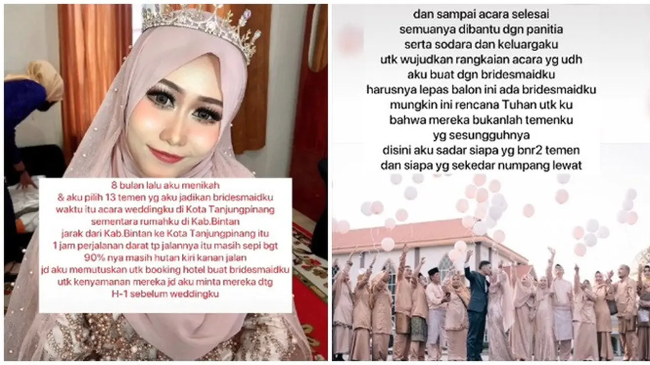 Bridesmaids Tidak Datang saat Hari Pernikahan, Cerita Wanita Ini Bikin Haru