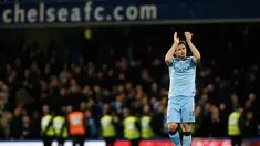 Frank Lampard usai laga antara Chelsea dan Manchester City di Stamford Bridge, London (31/1/ 2015). Lampard mengumumkan pengunduran dirinya sebagai pesepak bola profesional lewat Instagram pribadinya pada Kamis (2/2/2017). (AFP PHOTO / ADRIAN DENNIS) 