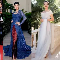 Tiga kali hadir. lihat gaya glamor Raline Shah di Festival Film Cannes dari tahun ke tahun. [@ralineshah]