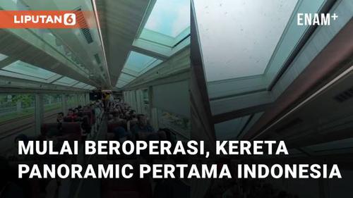 VIDEO: Mulai Beroperasi, Kereta Panoramic Pertama di Indonesia