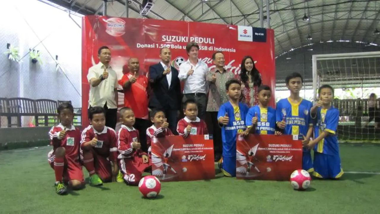 Peduli Sepak Bola Indonesia, Suzuki Sumbang 1.500 Bola ke SSB