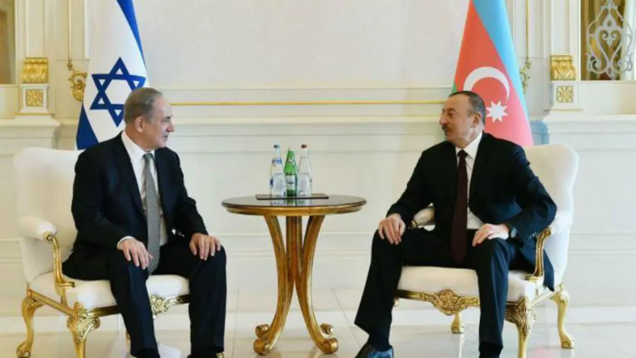 PM Israel Benjamin Netanyahu dan Presiden Azerbaijan Ilham Aliyev 