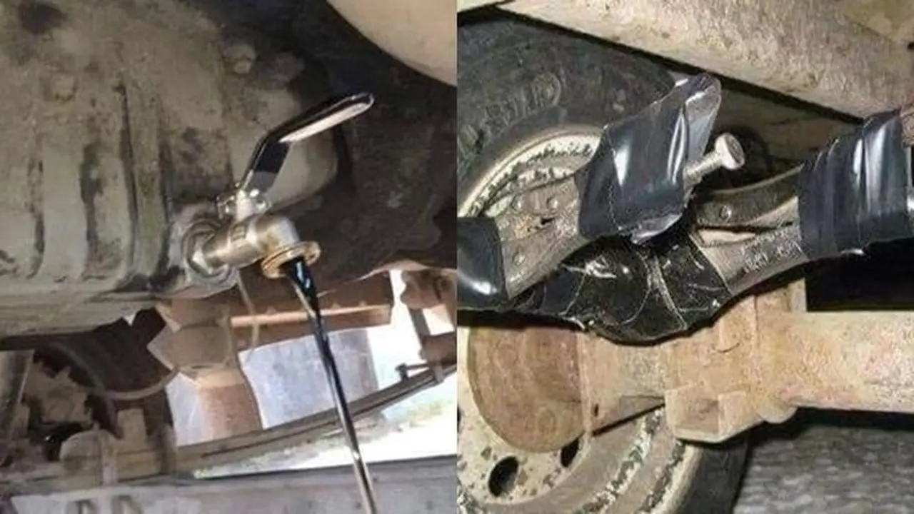 Kumpulan Potret Akal-akalan Montir Memperbaiki Mobil Seadanya, Jangan Ditiru