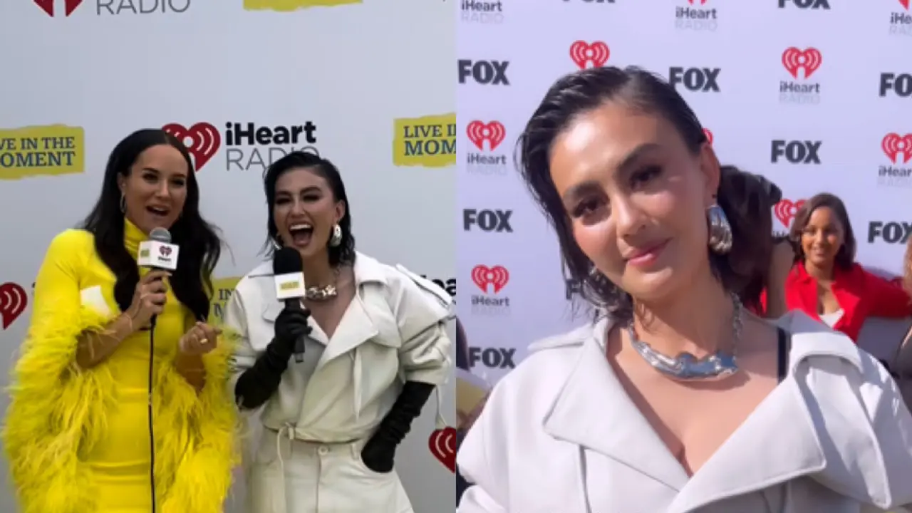 Agnez Mo Serba Putih dengan Aksesori Silver saat Hadir si Penghargaan Musik Bergengsi Dunia iHeartRadio