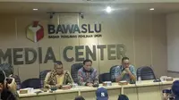 Bawaslu memberikan keterangan pers di kantornya Jakarta. (Liputan6.com/Delvira Hutabarat)