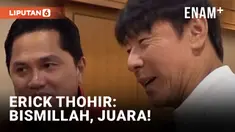 Erick Thohir Bertemu Shin Tae-yong dan Pemain Timnas Sebelum Piala Dunia U-20