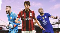 Ilustrasi - David De Gea, Kaka, Hakim Ziyech (Bola.com/Adreanus Titus)