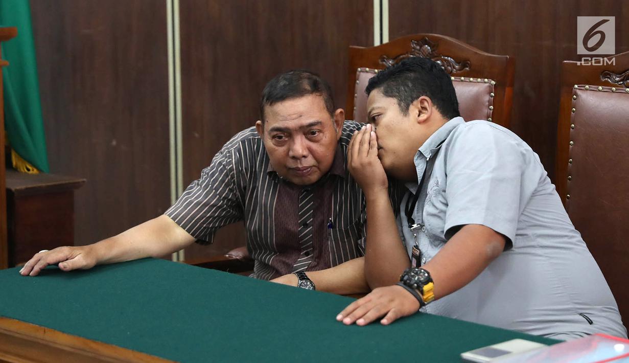 Perwakilan penasehat hukum Bareskrim Polri saat menghadiri sidang praperadilan yang dilayangkan pemilik kapal pesiar mewah Equanimity, Equanimity Cayman terhadap Bareskrim Polri di PN Jakarta Selatan, Senin (9/4). (Liputan6.com/Immanuel Antonius)