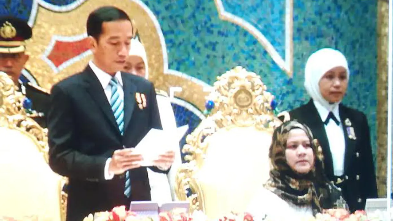 Jokowi Dijamu Makan Malam Sultan Bolkiah