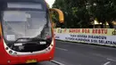 Diharapkan jalan layang ini nantinya mampu mengurangi kemacetan yang terjadi di area tersebut, Jakarta, Senin (12/1/2015). (Liputan6.com/Miftahul Hayat)