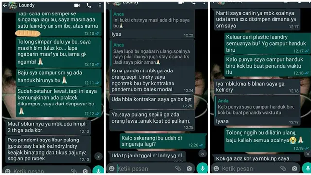5 Chat Kocak Pelanggan dan Pemilik Laundry Ini Bikin Ketawa