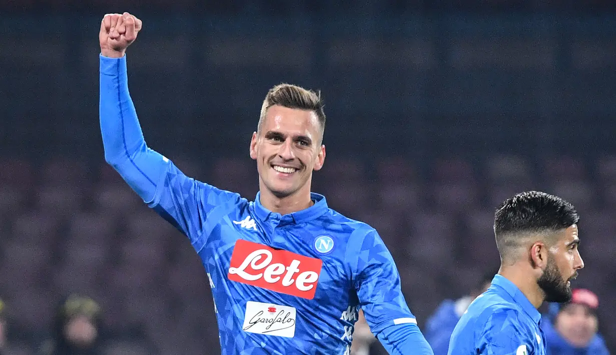 6. Arkadiusz Milik (Napoli) - 11 gol dan 1 assist (AFP/Alberto Pizzoli)