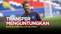 Berita video spotlight kali ini membahas tentang empat transfer paling menguntukan Barcelona dalam sejarah, salah satunya ialah Neymar.