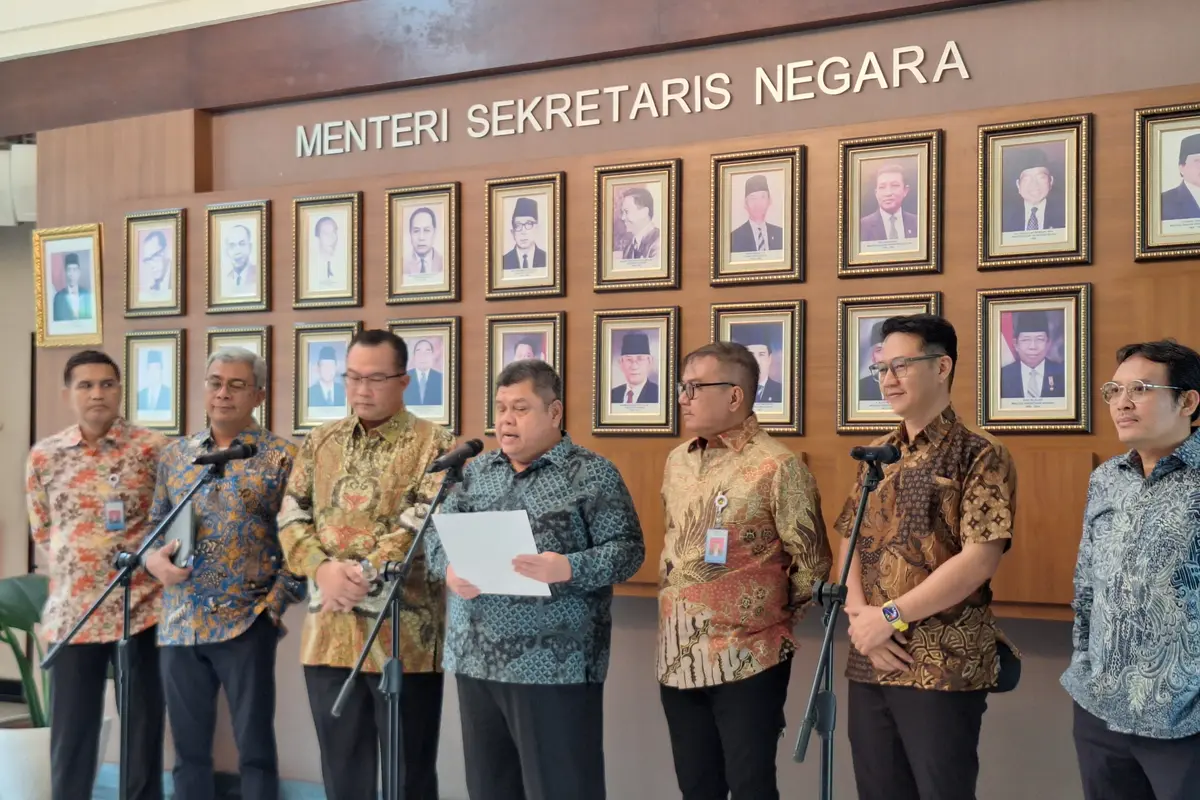 Ketua Pansel Capim dan Dewas KPK, Yusuf Ateh mengumumkan hasil tes tertulis calon pimpinan (capim) dan dewan pengawas (dewas) Komisi Pemberantasan Korupsi (KPK) periode 2024-2029.