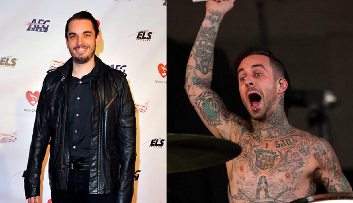 Kecelakaan pesawat menimpa Adam Goldstein dan Travis Barker pada tahun 2008. Keduanya harus mengalami luka bakar, meski setahun kemudian Adam meninggal dunia karena overdosis obat. (Bintang/EPA)