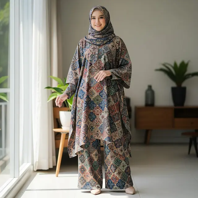 9 Model Dress Batik Bahan Dobby untuk Muslimah, Tampil Anggun dan Nyaman