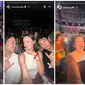 Potret Pasangan Artis Nonton Konser Bruno Mars. (Sumber: Instagram/juniorrobertss/rantymaria)