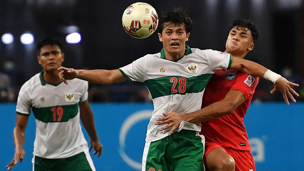 FOTO: Leg Pertama Semifinal AFF 2020, Indonesia Bermain Imbang Lawan Singapura